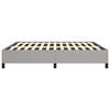 vidaXL Bed Frame Light Gray 100% polyester fabric, plywood, engineered wood