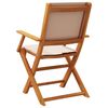 vidaXL Garden Chair Set of 4 Taupe