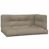 vidaXL Pallet Cushion Taupe 100% polyester, hollow fiber Extra Thick