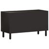 vidaXL TV Cabinet Black Solid mango wood, engineered wood, iron legs