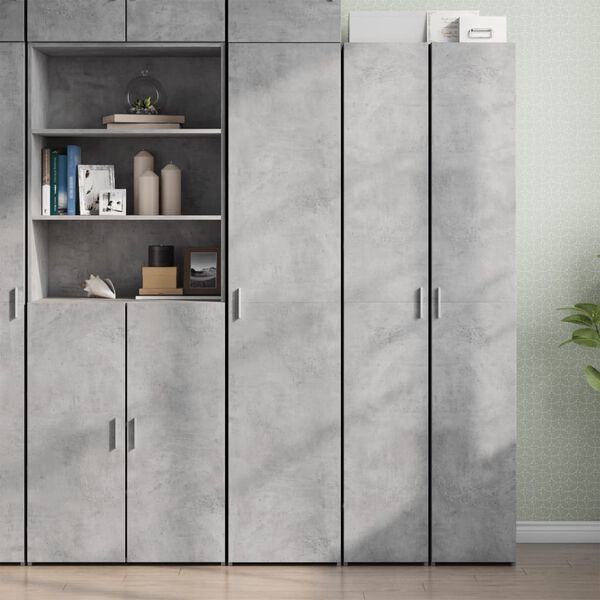vidaXL Highboard Concrete Grey Engineered wood Highboard Rectangular
