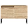 vidaXL Coffee Table Sonoma oak Engineered wood, Metal Coffee Table