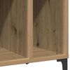 vidaXL Record Player Cabinet Artisan Oak Engineered Wood, Metal Medium