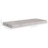 vidaXL Wall Shelf Concrete grey Honeycomb MDF, metal Medium