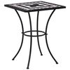 vidaXL Mosaic Bistro Set Black and White