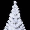 vidaXL Artificial Christmas Tree White PVC, plastic 47.2 in