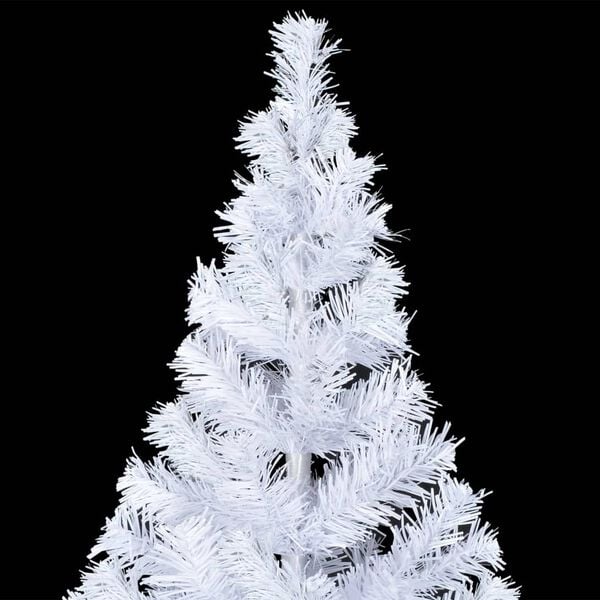 vidaXL Artificial Christmas Tree White PVC, plastic 47.2 in