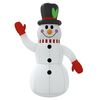 vidaXL Inflatable Snowman Multicolor Oxford fabric with PU coating