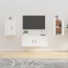 vidaXL Wall Mounted TV Cabinet Set of 2 White Engineered wood Medium