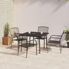 vidaXL Garden Dining Set Anthracite