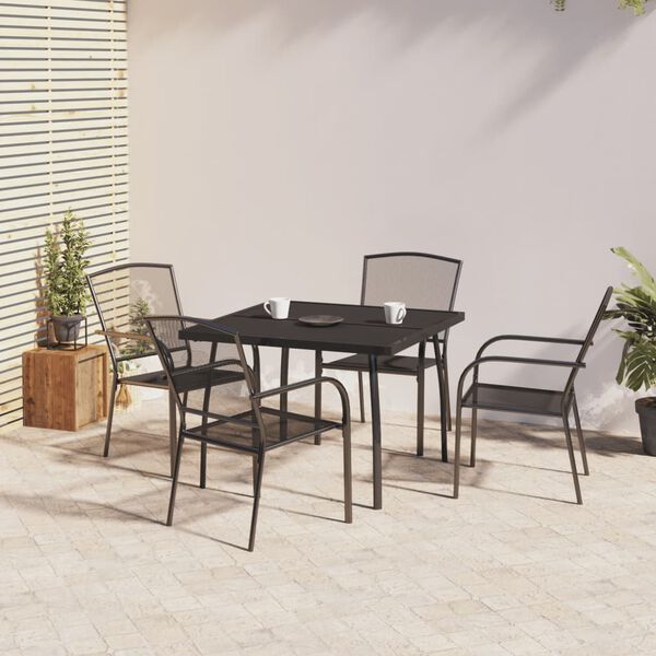 vidaXL Garden Dining Set Anthracite