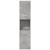 vidaXL Bathroom Furniture Set Concrete Gray, White