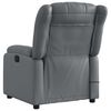 vidaXL Massage Recliner Chair Grey Faux leather, metal, plywood Single