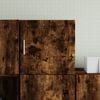 vidaXL Wall Cabinet Smoked Oak Engineered Wood Medium Wall Cabinet