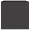 vidaXL Planter Black Cold-rolled steel Medium Decorative Inlays