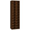vidaXL Shoe Cabinet Brown Oak Engineered Wood Tall Shoe Cabinet