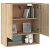 vidaXL Wall Cabinet Sonoma oak Engineered wood Medium Wall Cabinet