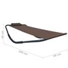 vidaXL Patio Bed Brown 200 x 35.4 " Steel