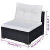 vidaXL Lounge Set Black