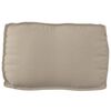 vidaXL Cushion Taupe 27.56 x 15.75 x 4.72 in Oxford Fabric