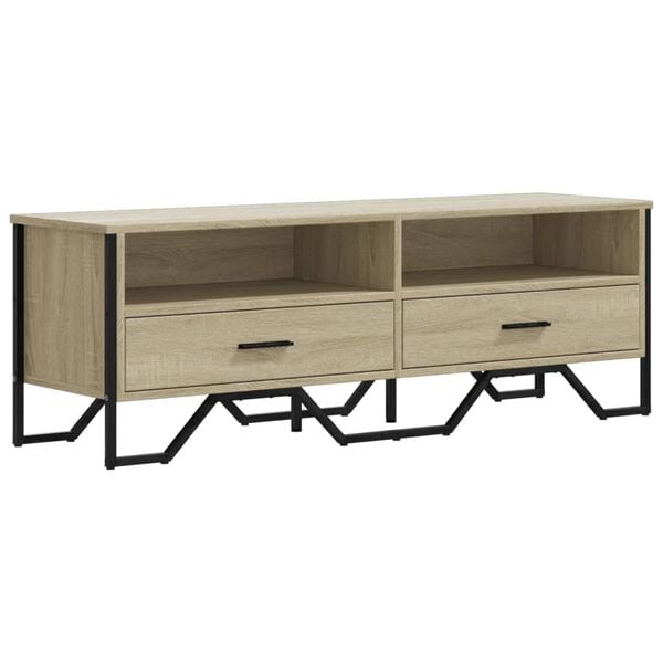 vidaXL TV Cabinet Sonoma Oak Engineered wood, metal Large TV Cabinet