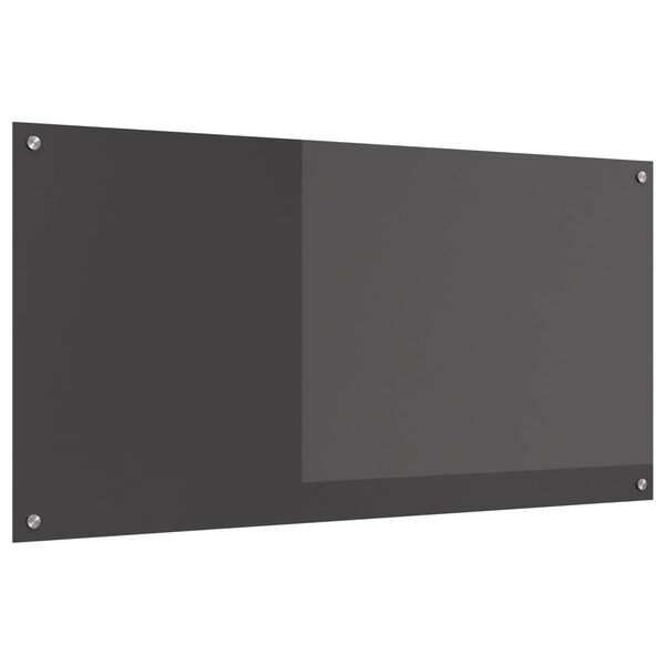 vidaXL Kitchen Backsplash Dark grey 47.24 x 23.62 x 0.24 in