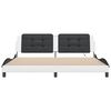 vidaXL Bed Frame White and Black