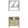 vidaXL Bathroom Furniture Set Sonoma oak Engineered wood Medium
