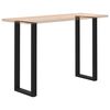 vidaXL Coffee Table Leg Set of 2 Black Powder-coated steel Medium