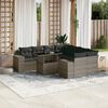 vidaXL Garden Sofa Set Grey