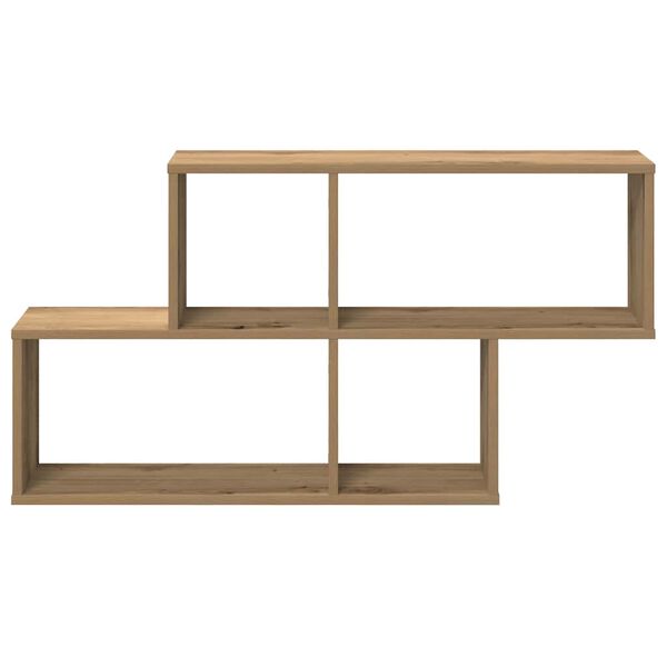 vidaXL Wall Shelf Artisan Oak Engineered Wood 39.4 x 7.1 x 20.9 in