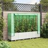 vidaXL Raised Bed White Polypropylene 63.0 x 15.7 x 54.3 in