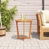 vidaXL Patio Side Table Round Ø27.6x29.5" Solid Wood Acacia