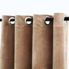 vidaXL Blackout Curtains with Rings 2 pcs Velvet Beige 55.1x68.9"