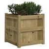 vidaXL Garden Planter Brown Treated Pine Wood 19.7 in Decorative Touches