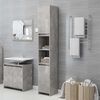 vidaXL Bathroom Cabinet Concrete grey Engineered Wood Tall and narrow