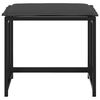 vidaXL Garden Stool Black, Dark Grey Textilene, Steel, Foam Medium