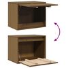 vidaXL Wall Cabinet Honey brown Solid Pinewood Medium Wall Cabinet