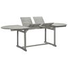 vidaXL Garden Table Grey with a grey wash finish Solid acacia wood