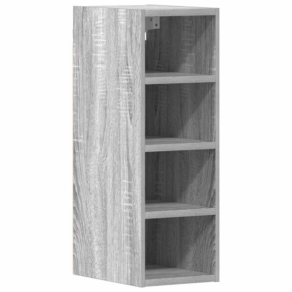 vidaXL Hanging Cabinet Grey Sonoma Engineered Wood 7.9x11.6x23.6 in