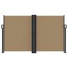 vidaXL Retractable Side Awning Taupe Polyester with PU coating