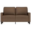 vidaXL 2-seater Sofa Brown Fabric (100% polyester), metal, textilene