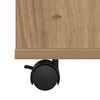 vidaXL Rolling Cabinet Artisan Oak Engineered Wood Compact