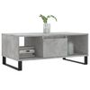 vidaXL Coffee Table Concrete Grey Engineered Wood, Metal Medium