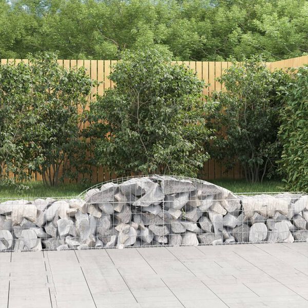 vidaXL Gabion Basket Set of 20 Silver Galvanized Iron