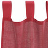 vidaXL Voile Curtains with Loops 2 pcs Wine Red 55.1x96.5"