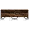 vidaXL TV Cabinet Smoked oak Engineered wood, metal Medium TV Cabinet