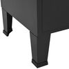 vidaXL Bookshelf Black Steel Storage Bookshelf Rectangular