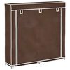 vidaXL Shoe Rack Brown Powder coated tubes 45.3x11.0x43.3in Lightweight
