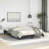vidaXL Bed Frame Black Faux leather, plywood, engineered wood Full